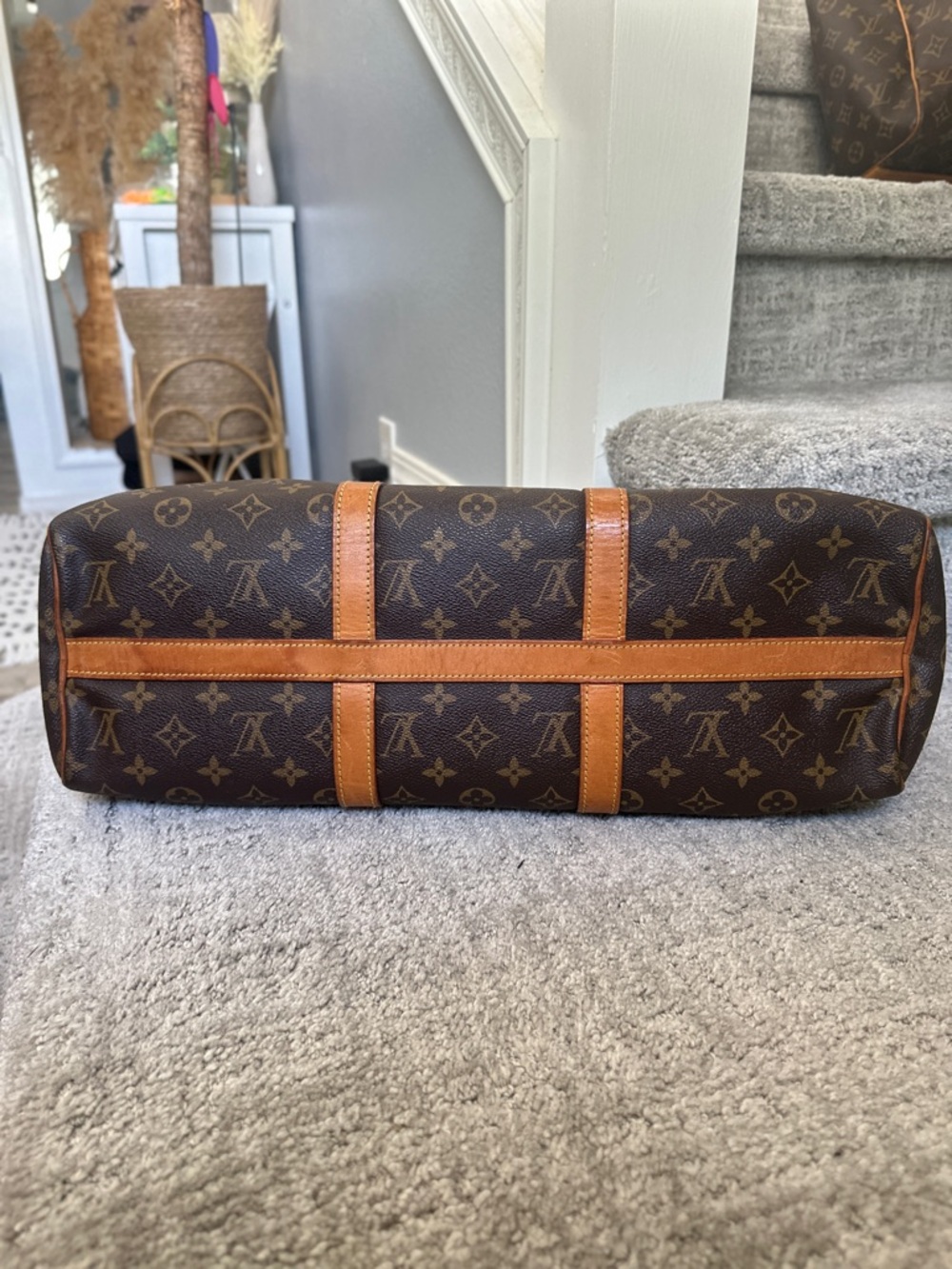 Louis Vuitton Monogram Canvas Brown & Tan tote / weekender travel bag - Picture 12 of 16